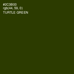 #2C3B00 - Turtle Green Color Image